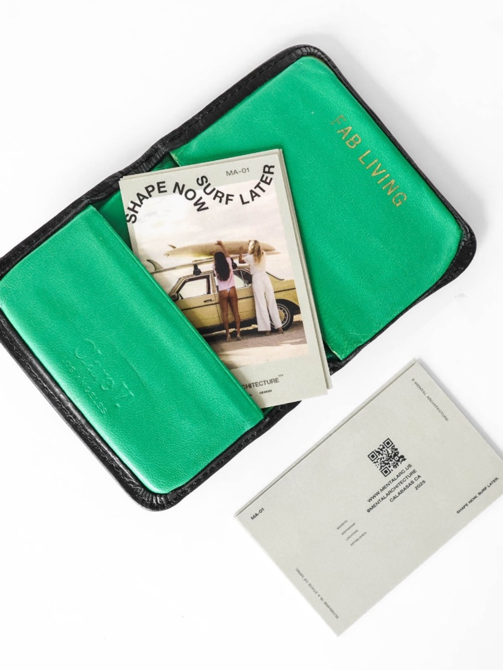 Super Rare Vintage Clare V Leather Fab Living Card Holder